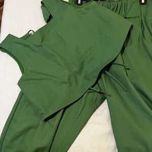 Adorable Crop Green Summer Set
